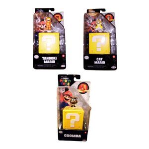 Jakks Pacific Mario Movie 1.25" Mini Figures Cat Mario Tanooki Goomba